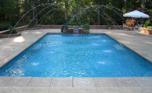 rectangle fiberglass pool